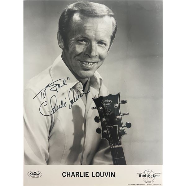 Charlie Louvin signed photo