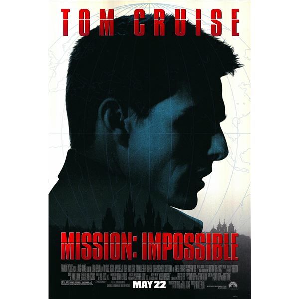 Mission: Impossible 1996 original movie poster