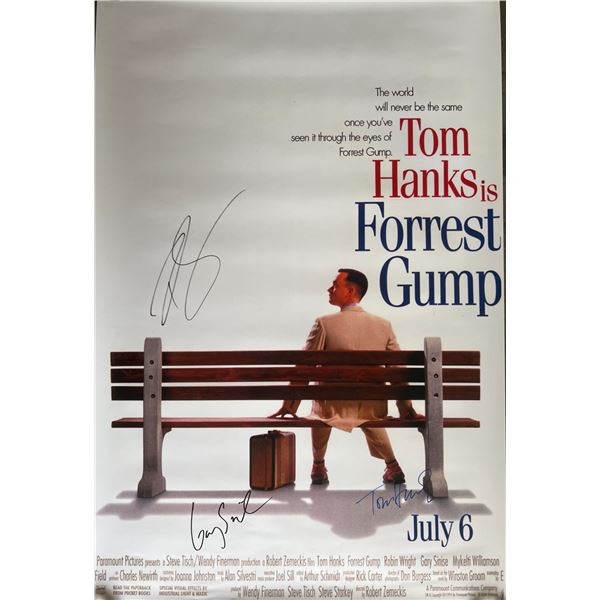 Forrest Gump cast signed movie poster. GFA Authenticated