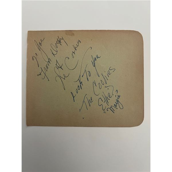 The Cookies original band signature sheet