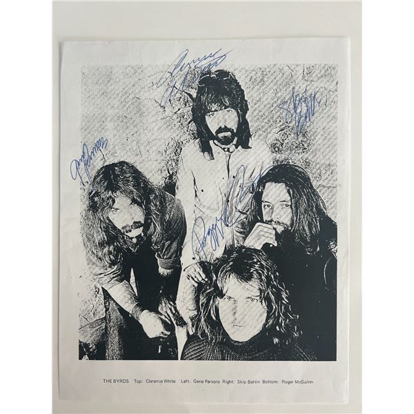 The Byrds signed photo
