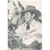 Image 1 : Billy The Kid Johnny Mack Brown signed movie photo