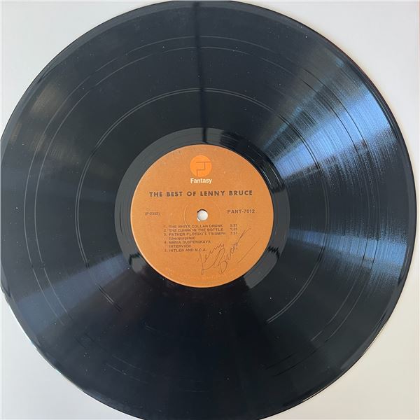 The Best Of Lenny Bruce signed record