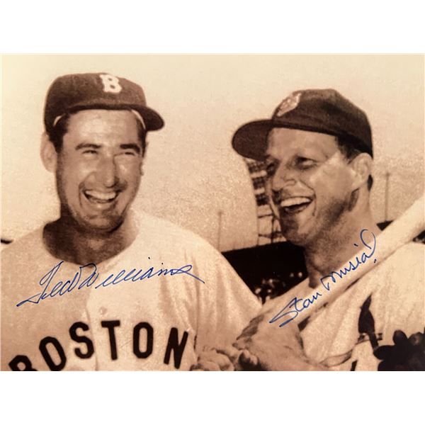 Ted Williams / Stan Musial signed photo