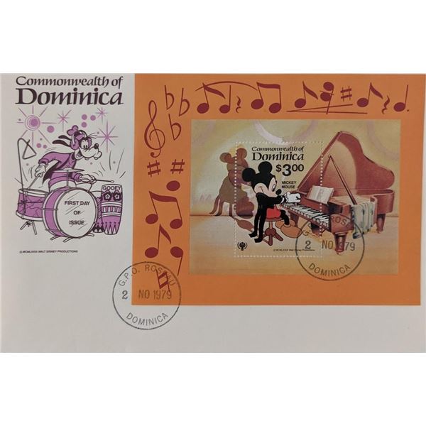 Dominica 1979 Mickey Mouse Commemorative First Day Cover