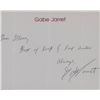 Image 1 : The Real Genius' Gabe Jarret signed note