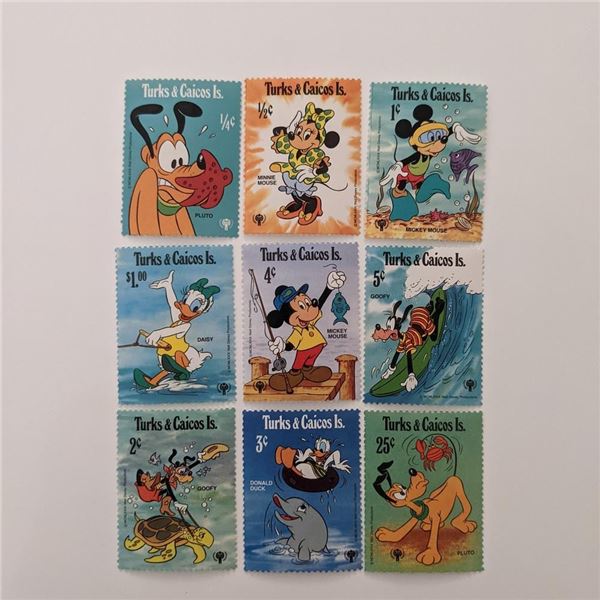 Turks & Caicos 1979 Disney Characters  Stamp Set