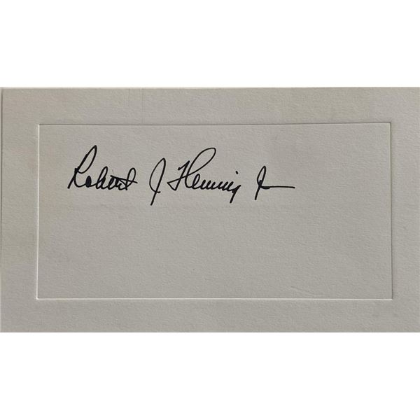 Robert J. Hemming original signature