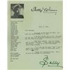 Image 1 : Sally Winn signed personal note and signed sheet music