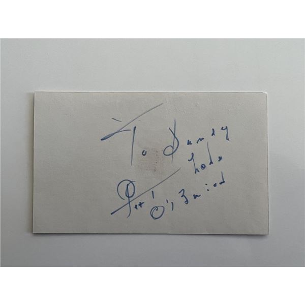 Pat O'Brien original signature