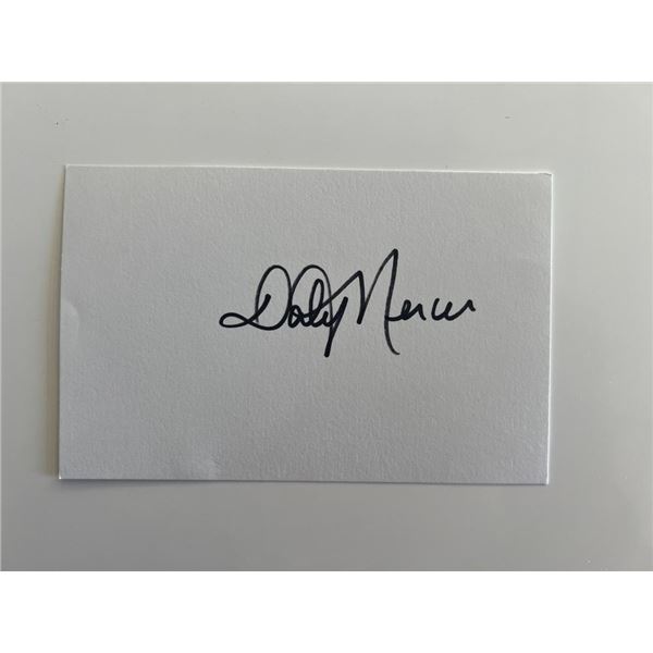 Dolly Mercer original signature