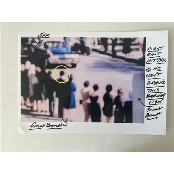 JFK assassination James M. Moore  signed photo