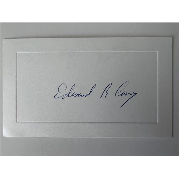 Journalist Edward R. Cony original signature