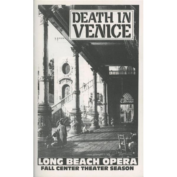 Christopher Sircello signed Death in Venice program
