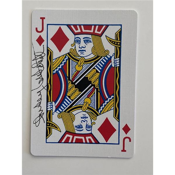 signed playing card