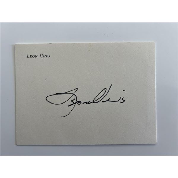 Leon Uris original signature