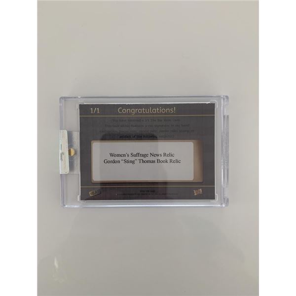 Gordon "Sting" Thomas book relic