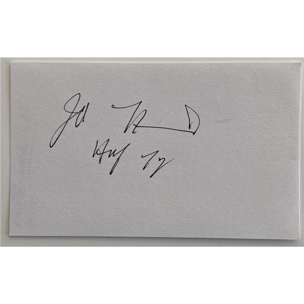 Horse trainer John A. Nerud original signature