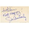 Image 1 : Laugh In's Jo Anne Worley signed note