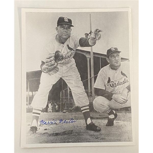 Cardinals Morrie Martin signed photo