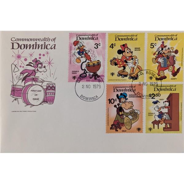 Dominica 1979 Disney Commemorative First Day Cover