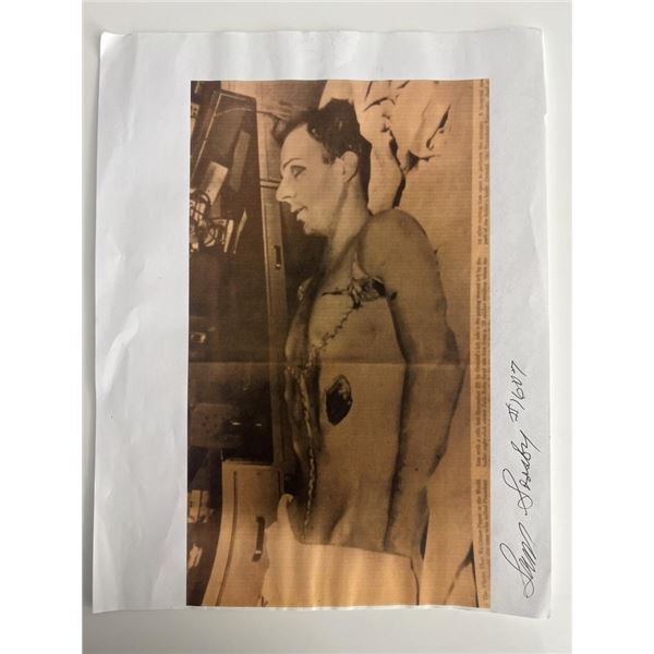 JFK assassination Sam Sorsby signed photo