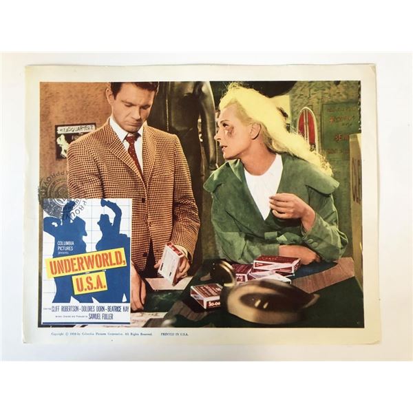 Underworld U.S.A. original 1960 vintage lobby card