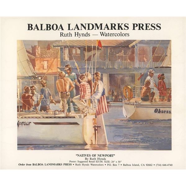 Ruth Hynds "Natives of Newport" watercolor print