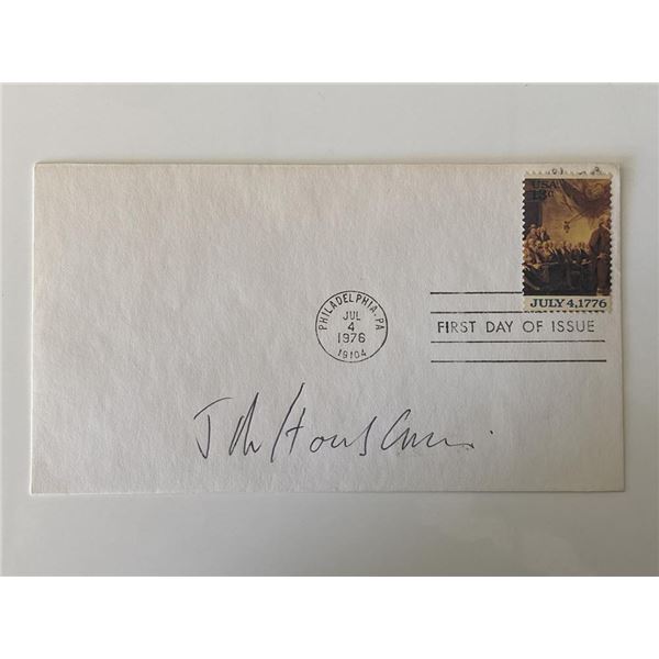 John Houseman signed first day cover