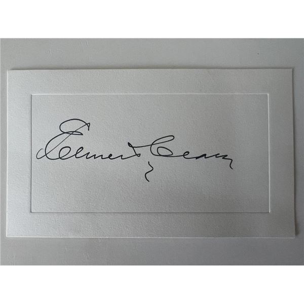 Elmer T. Clark original signature
