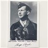 Image 1 : German Luftwaffe ace Hugo Broch signed photo