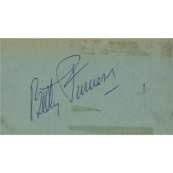 Swingtime Betty Furness signed valet ticket