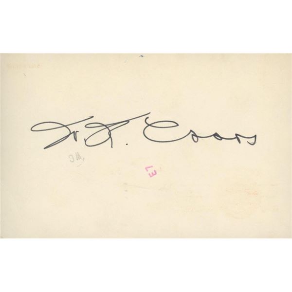 Brewery Owner Joseph Coors signature cut