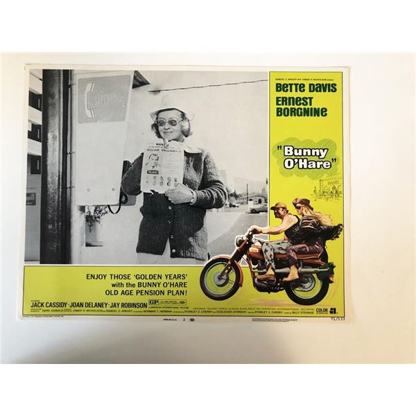 Bunny O'Hare original 1971 vintage lobby card