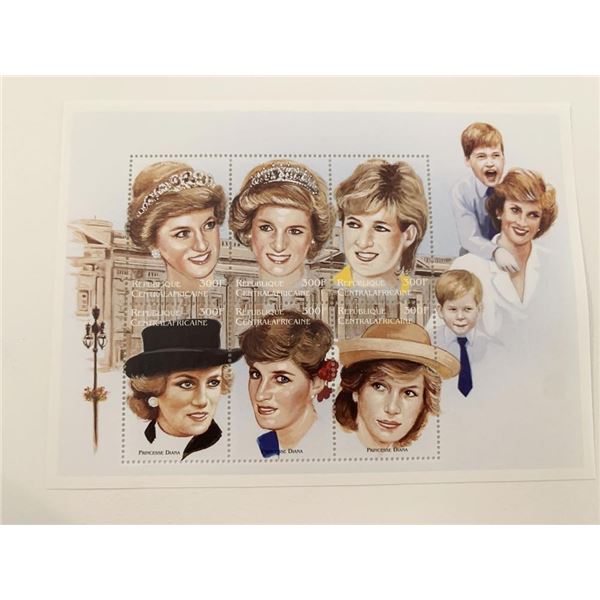 Diana Princess of Wales commemorative stamp set