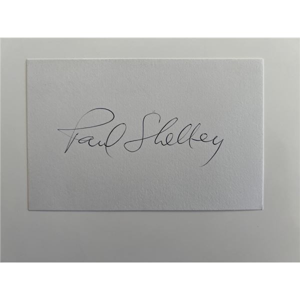 Paul Shelley original signature