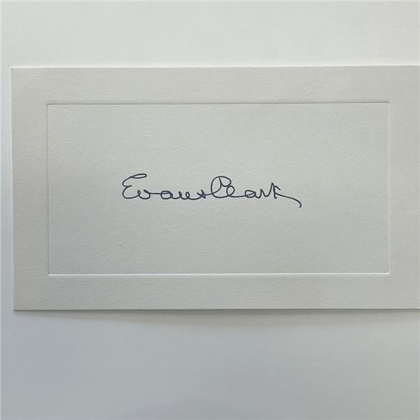 Evans Clark original signature