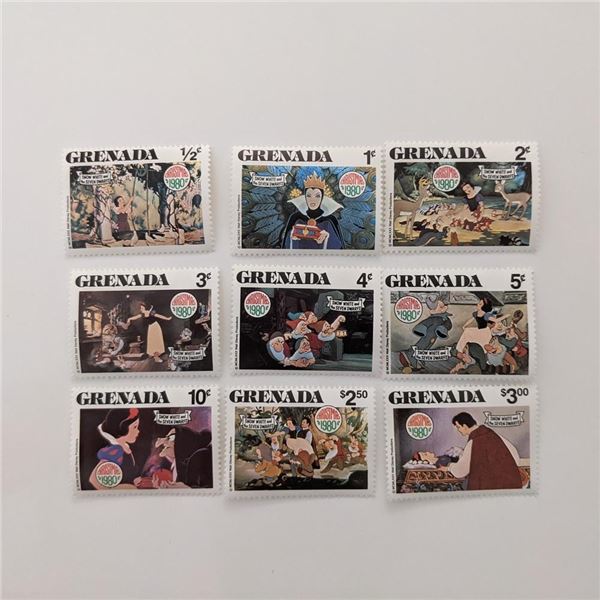 Grenada 1980 Christmas Snow White Stamp Set