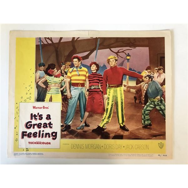 It's a Great Feeling original 1949 vintage lobby card