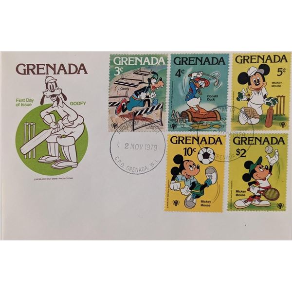 Grenada 1979 Disney's Goofy Commemorative First Day Cover