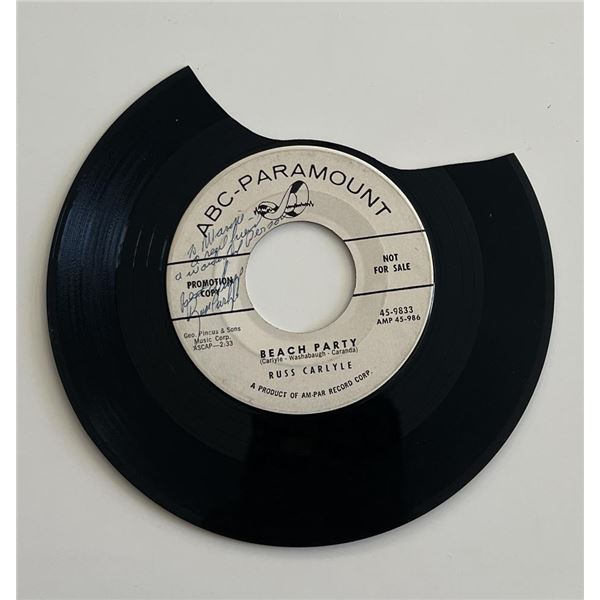 Russ Carlyle signed promo record