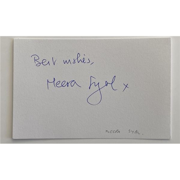 Meera Syal original signature
