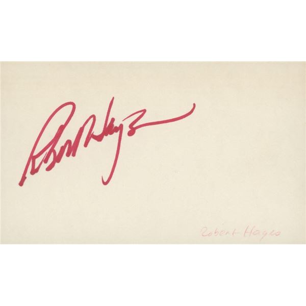 Robert Hays "Airplane the movie" signature cut