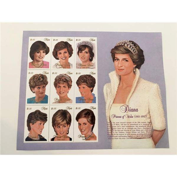 Diana Princess of Wales commemorative stamp set