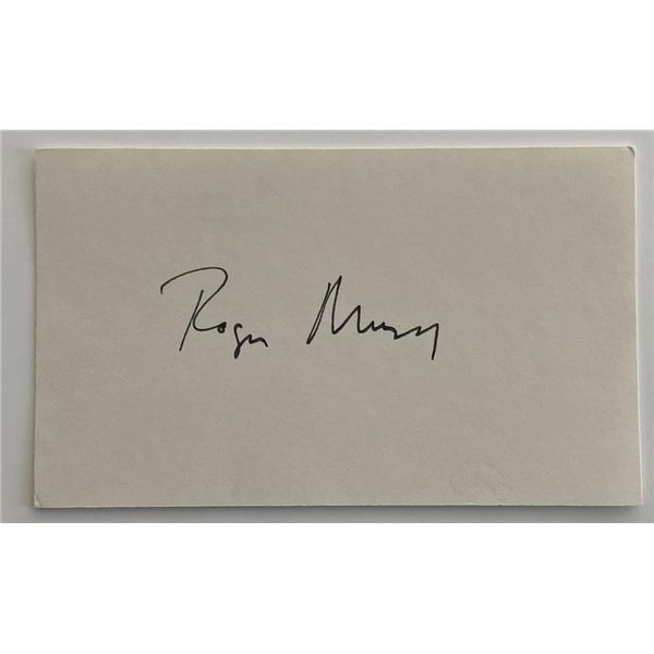 Actor Roger Mann original signature