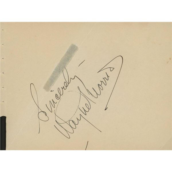 Paths of Glory Wayne Morris signature cut