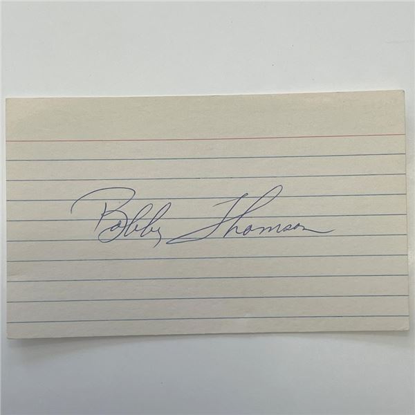 Bobby Thomson original signature