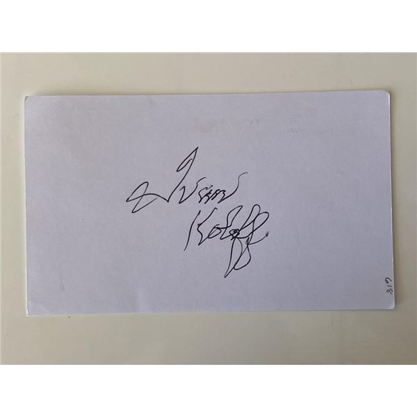 Wrestler Ivan Koloff original signature