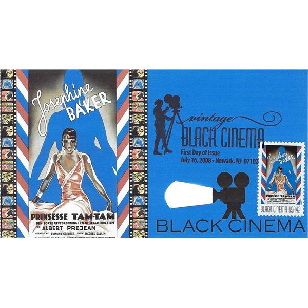 Prinsesse Tam Tam Vintage Black Cinema First Day Cover