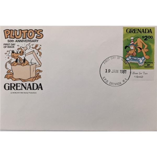 1981 Grenada  Pluto's 50th Anniversary First Day Cover
